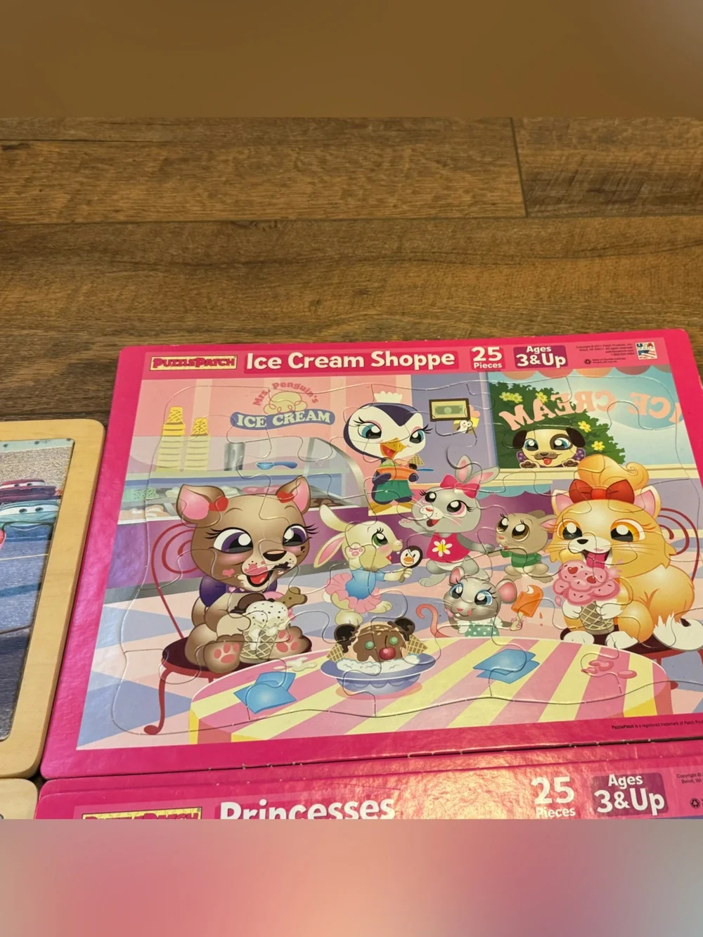 Kids Wooden Puzzle Lot Disney Pixar Melissa & Doug 6 Puzzles